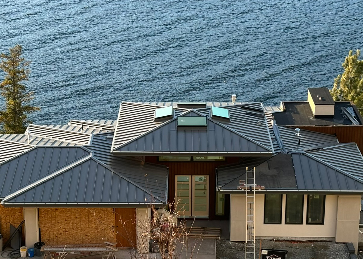Metal Roof at Lake